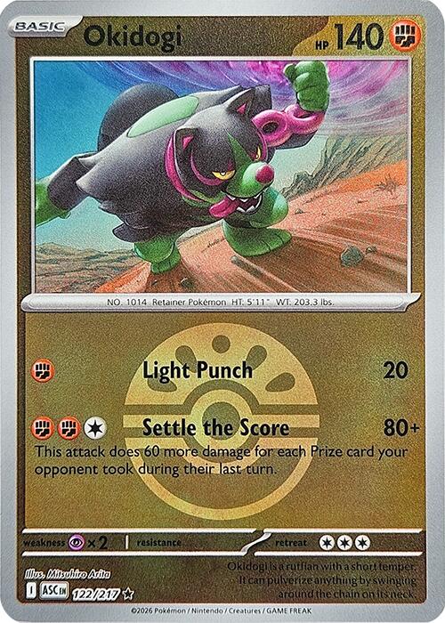 Okidogi (122/217) (Friend Ball) [Mega Evolution: Ascended Heroes] Pokémon