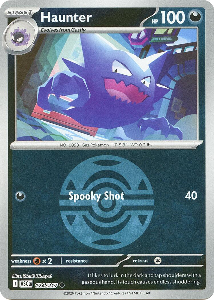 Haunter (124/217) (Dusk Ball) [Mega Evolution: Ascended Heroes] Pokémon
