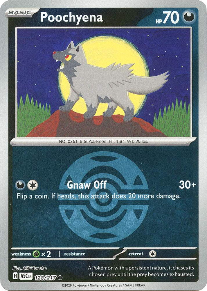 Poochyena (128/217) (Dusk Ball) [Mega Evolution: Ascended Heroes] Pokémon