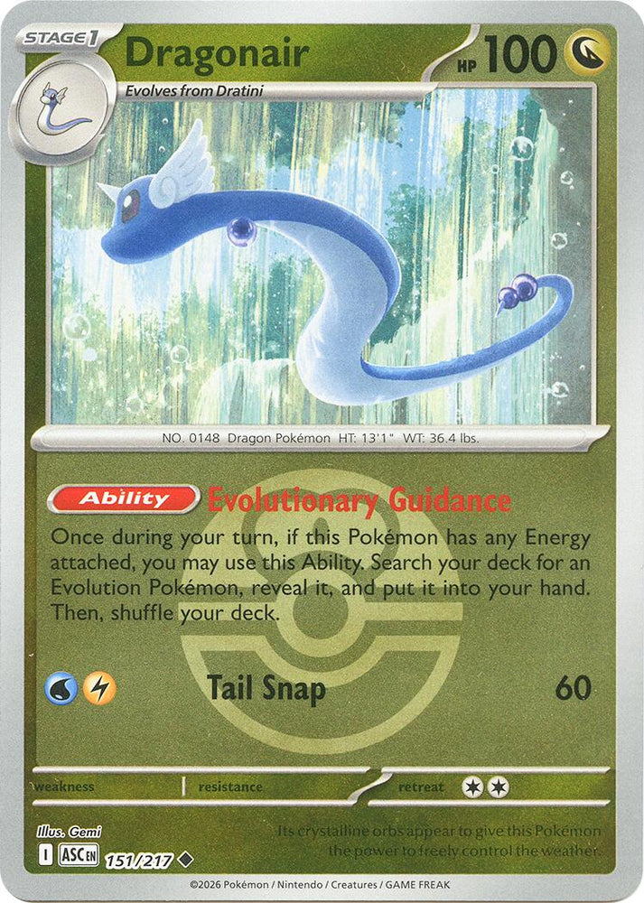 Dragonair (151/217) (Love Ball) [Mega Evolution: Ascended Heroes] Pokémon