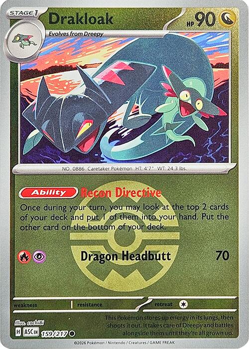 Drakloak (159/217) (Quick Ball) [Mega Evolution: Ascended Heroes] Pokémon