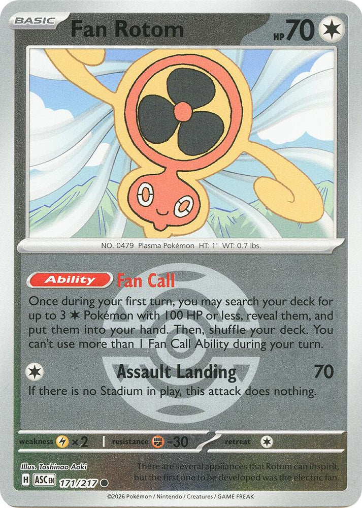 Fan Rotom (171/217) (Dusk Ball) [Mega Evolution: Ascended Heroes] Pokémon