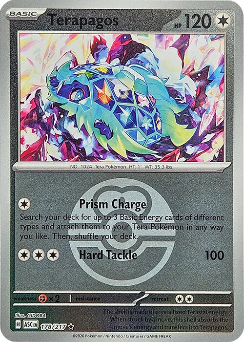 Terapagos (178/217) (Love Ball) [Mega Evolution: Ascended Heroes] Pokémon