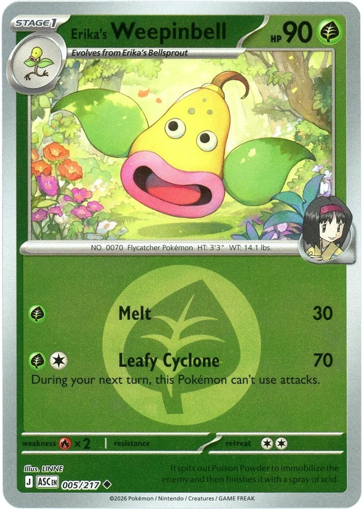 Erika's Weepinbell (005/217) (Energy Symbol Pattern) [Mega Evolution: Ascended Heroes] Pokémon
