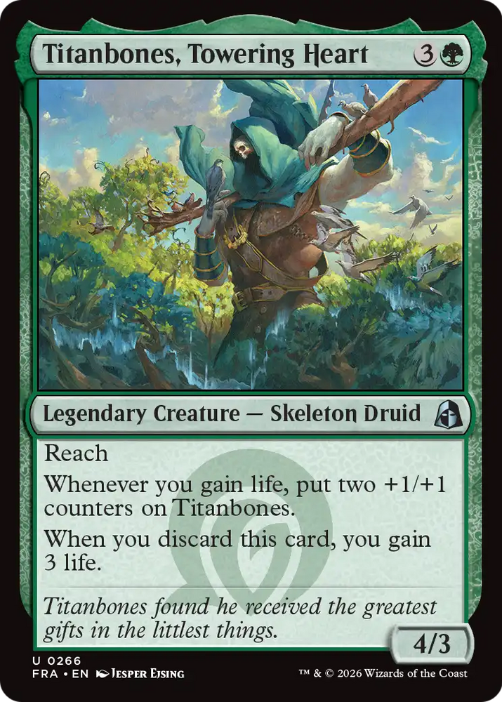 Titanbones, Towering Heart [Reality Fracture] Magic: The Gathering