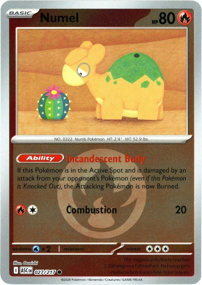 Numel (027/217) (Energy Symbol Pattern) [Mega Evolution: Ascended Heroes] Pokémon