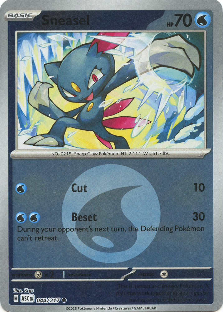 Sneasel (044/217) (Energy Symbol Pattern) [Mega Evolution: Ascended Heroes] Pokémon