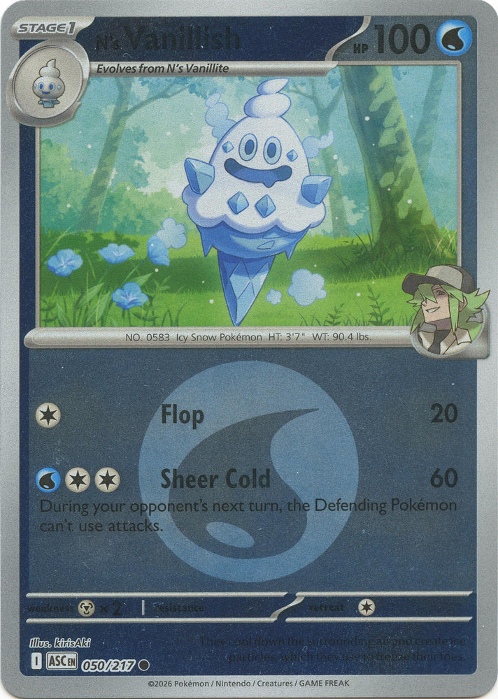 N's Vanillish (050/217) (Energy Symbol Pattern) [Mega Evolution: Ascended Heroes] Pokémon