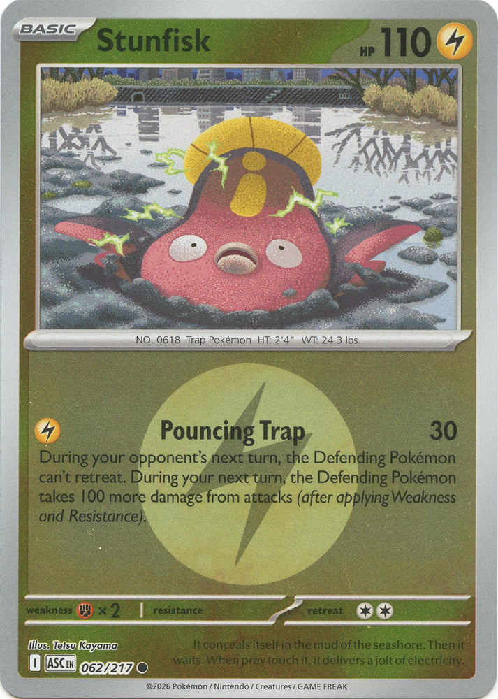 Stunfisk (062/217) (Energy Symbol Pattern) [Mega Evolution: Ascended Heroes] Pokémon