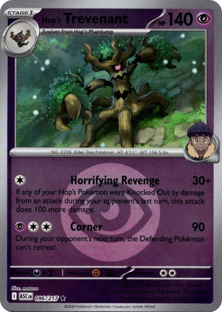Hop's Trevenant (096/217) (Energy Symbol Pattern) [Mega Evolution: Ascended Heroes] Pokémon