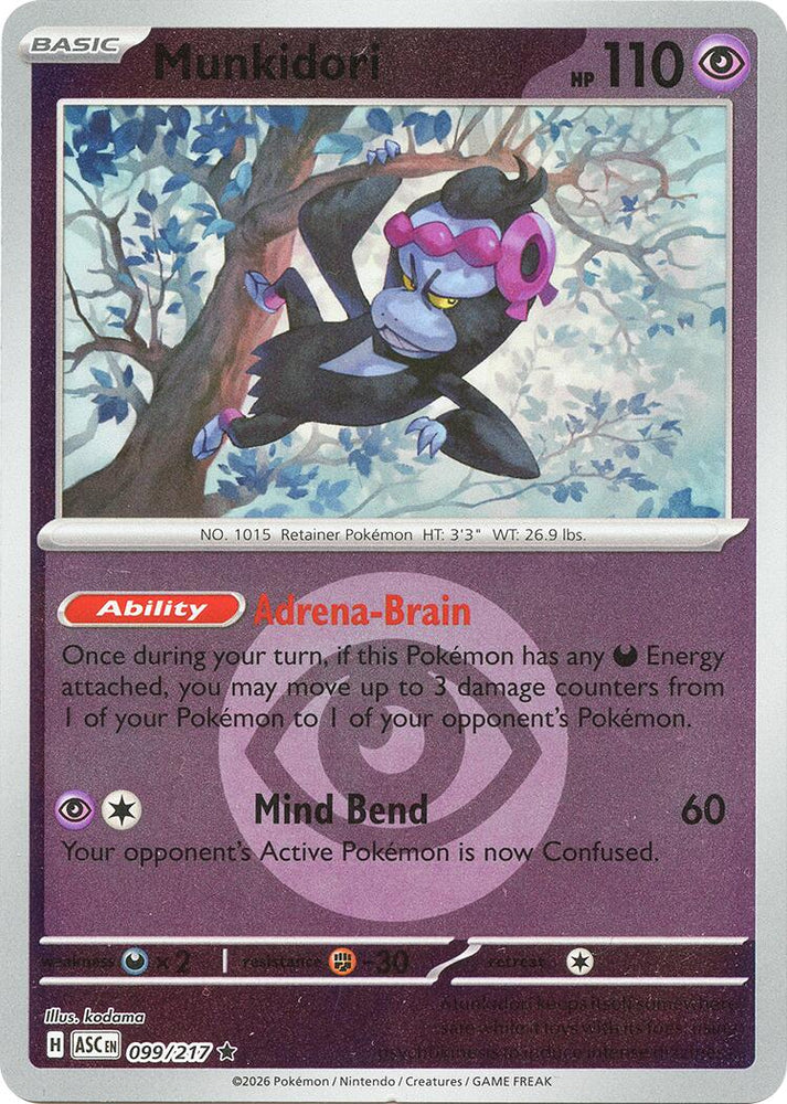 Munkidori (099/217) (Energy Symbol Pattern) [Mega Evolution: Ascended Heroes] Pokémon