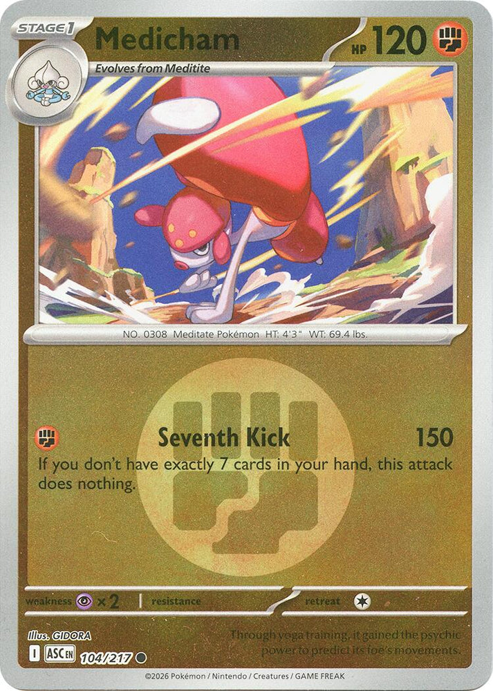 Medicham (104/217) (Energy Symbol Pattern) [Mega Evolution: Ascended Heroes] Pokémon