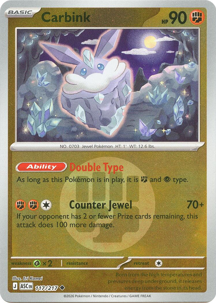 Carbink (117/217) (Energy Symbol Pattern) [Mega Evolution: Ascended Heroes] Pokémon