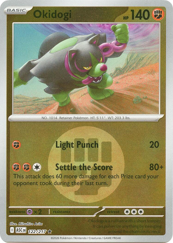 Okidogi (122/217) (Energy Symbol Pattern) [Mega Evolution: Ascended Heroes] Pokémon
