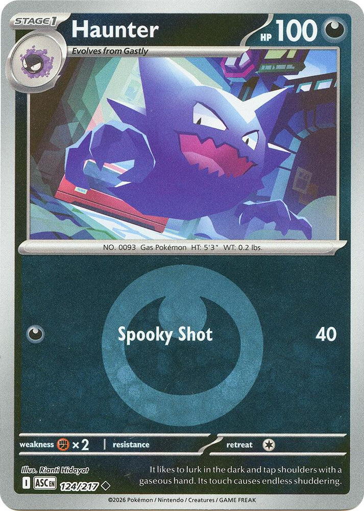 Haunter (124/217) (Energy Symbol Pattern) [Mega Evolution: Ascended Heroes] Pokémon