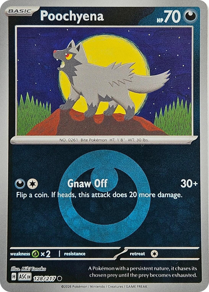 Poochyena (128/217) (Energy Symbol Pattern) [Mega Evolution: Ascended Heroes] Pokémon
