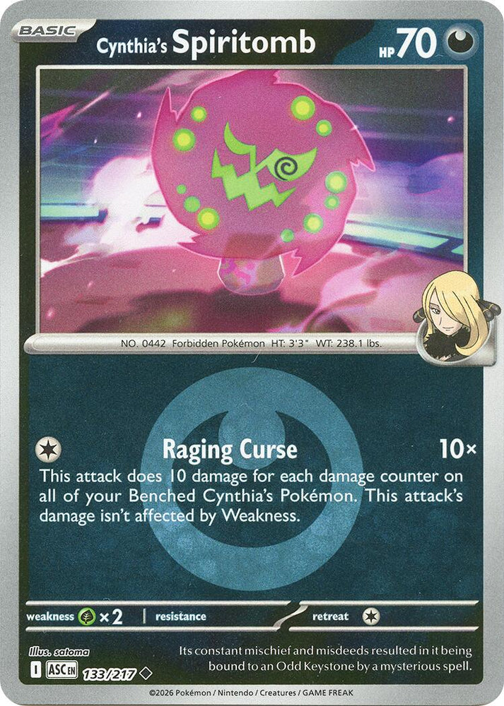Cynthia's Spiritomb (133/217) (Energy Symbol Pattern) [Mega Evolution: Ascended Heroes] Pokémon
