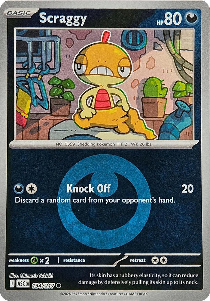 Scraggy (134/217) (Energy Symbol Pattern) [Mega Evolution: Ascended Heroes] Pokémon