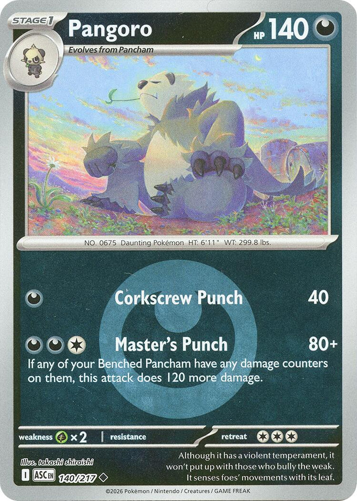 Pangoro (140/217) (Energy Symbol Pattern) [Mega Evolution: Ascended Heroes] Pokémon
