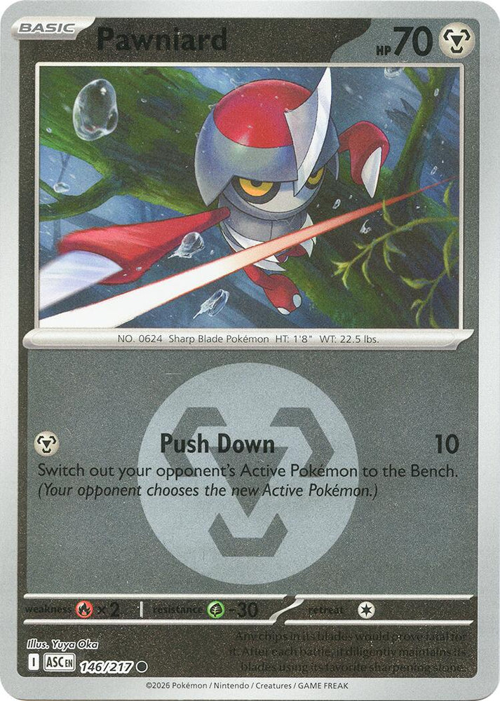 Pawniard (146/217) (Energy Symbol Pattern) [Mega Evolution: Ascended Heroes] Pokémon