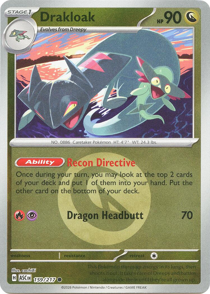 Drakloak (159/217) (Energy Symbol Pattern) [Mega Evolution: Ascended Heroes] Pokémon