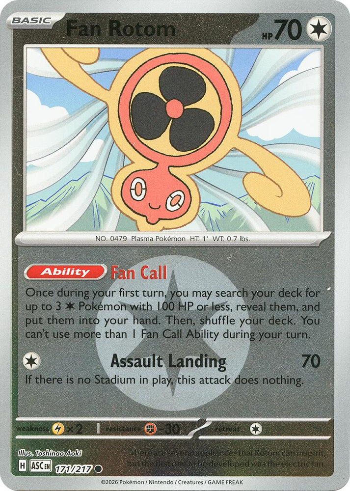 Fan Rotom (171/217) (Energy Symbol Pattern) [Mega Evolution: Ascended Heroes] Pokémon