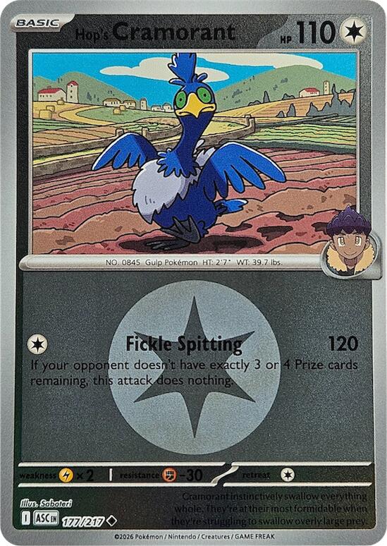 Hop's Cramorant (177/217) (Energy Symbol Pattern) [Mega Evolution: Ascended Heroes] Pokémon