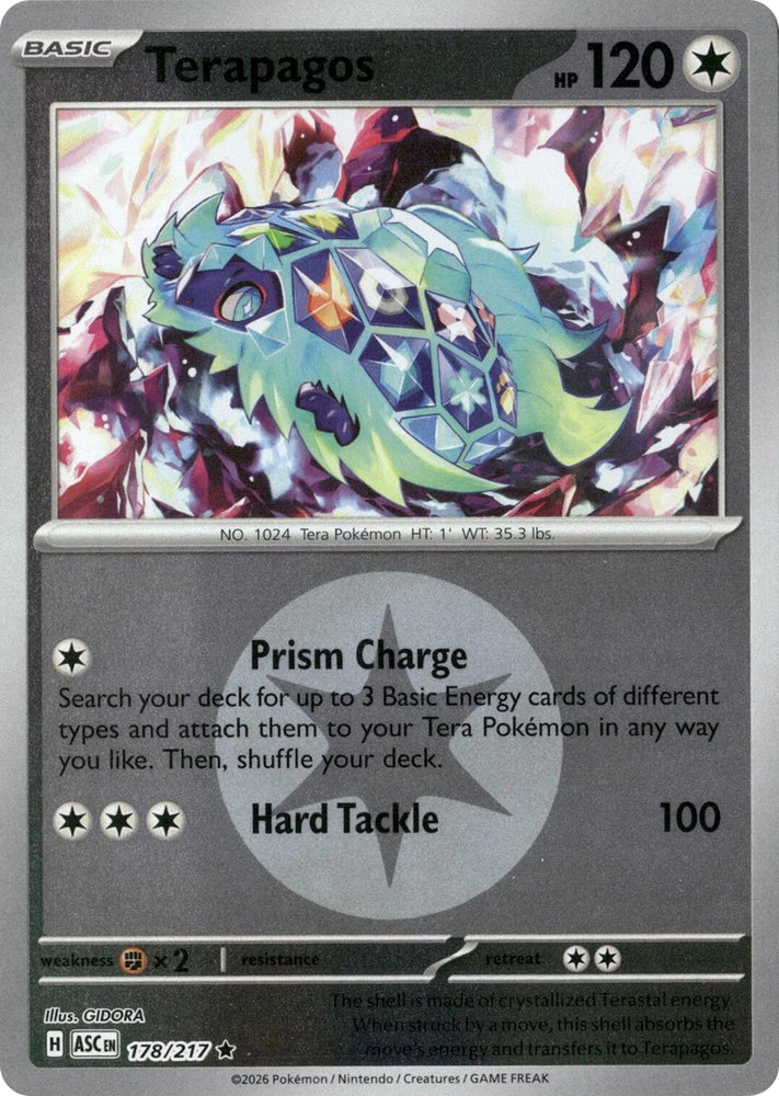 Terapagos (178/217) (Energy Symbol Pattern) [Mega Evolution: Ascended Heroes] Pokémon