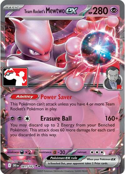 Team Rocket's Mewtwo ex (079/217) [Prize Pack Series Eight] Pokémon
