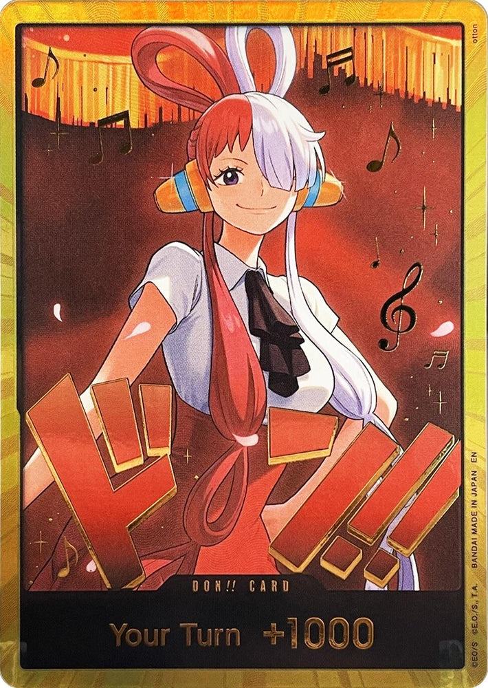 DON!! Card (Uta) (Gold) [Extra Booster: One Piece Heroines Edition] Bandai