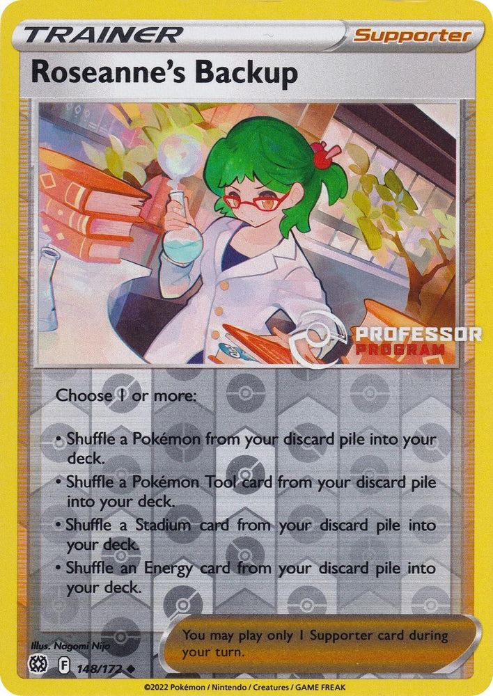 Roseanne's Backup (148/172) [Professor Program Promos] Pokémon