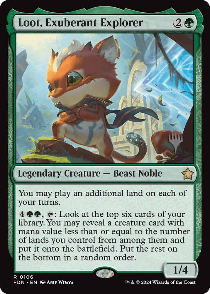 Loot, Exuberant Explorer [Lorwyn Eclipsed Promos] Magic: The Gathering