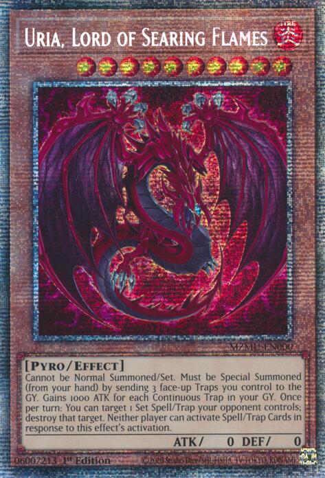 Uria, Lord of Searing Flames (Starlight Rare) [MZMU-EN000] Starlight Rare Yu-Gi-Oh!