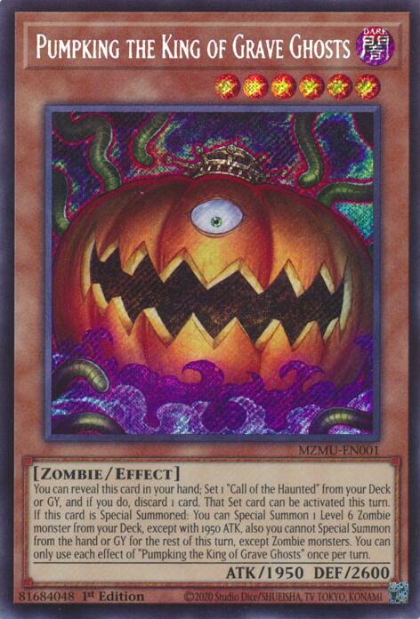 Pumpking the King of Grave Ghosts [MZMU-EN001] Secret Rare Yu-Gi-Oh!