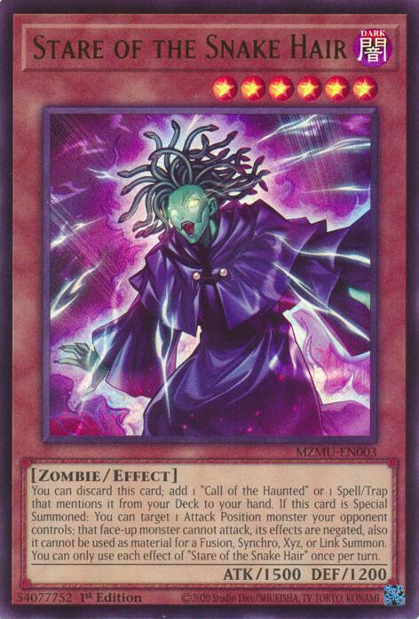 Stare of the Snake Hair [MZMU-EN003] Ultra Rare Yu-Gi-Oh!