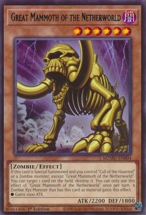 Great Mammoth of the Netherworld [MZMU-EN004] Rare Yu-Gi-Oh!