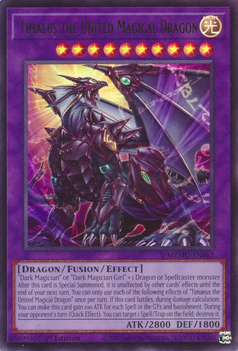 Timaeus the United Magical Dragon [MZMU-EN012] Ultra Rare Yu-Gi-Oh!