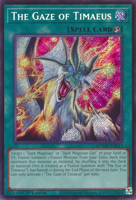 The Gaze of Timaeus [MZMU-EN013] Secret Rare Yu-Gi-Oh!