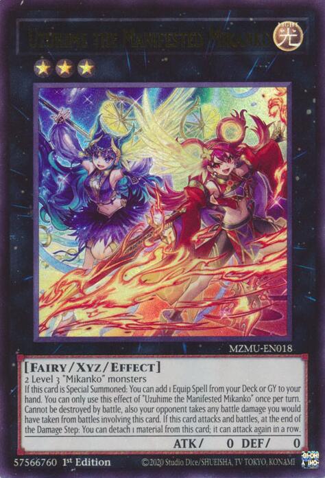Uzuhime the Manifested Mikanko [MZMU-EN018] Ultra Rare Yu-Gi-Oh!