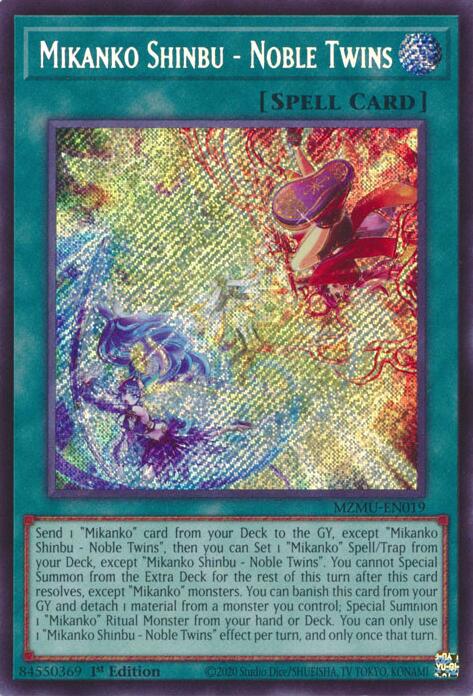 Mikanko Shinbu - Noble Twins [MZMU-EN019] Secret Rare Yu-Gi-Oh!