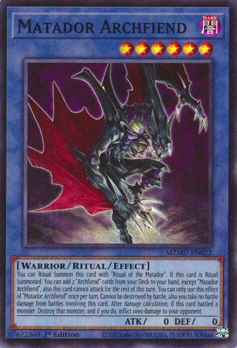 Matador Archfiend [MZMU-EN022] Super Rare Yu-Gi-Oh!