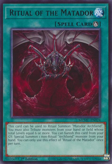 Ritual of the Matador [MZMU-EN024] Rare Yu-Gi-Oh!