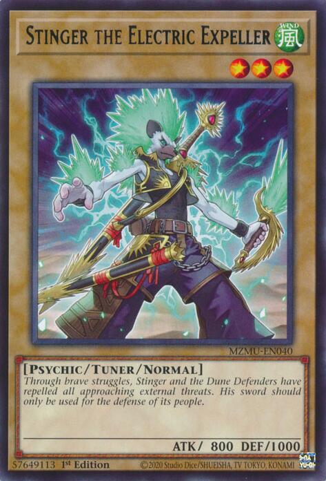 Stinger the Electric Expeller [MZMU-EN040] Rare Yu-Gi-Oh!