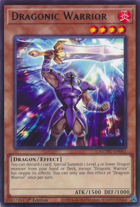 Dragonic Warrior [MZMU-EN043] Rare Yu-Gi-Oh!