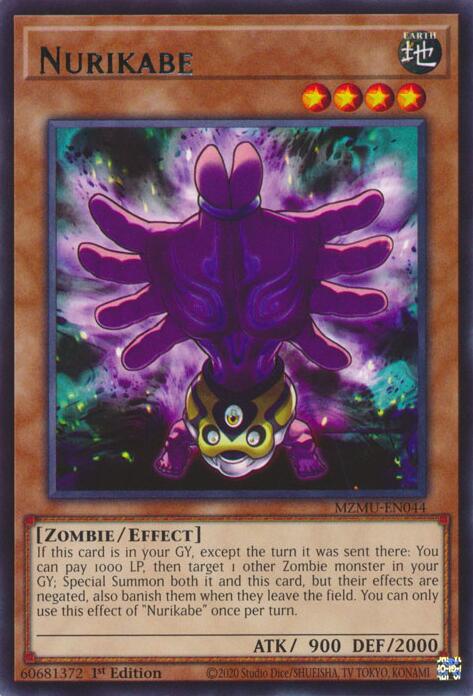 Nurikabe [MZMU-EN044] Rare Yu-Gi-Oh!