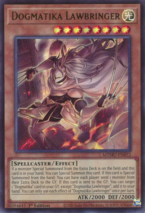 Dogmatika Lawbringer [MZMU-EN052] Ultra Rare Yu-Gi-Oh!