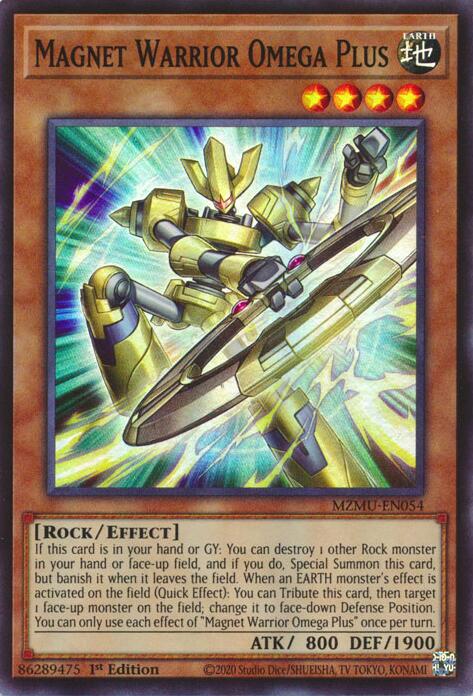 Magnet Warrior Omega Plus [MZMU-EN054] Super Rare Yu-Gi-Oh!