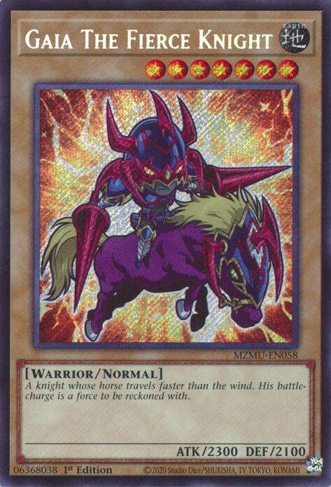 Gaia The Fierce Knight [MZMU-EN058] Secret Rare Yu-Gi-Oh!