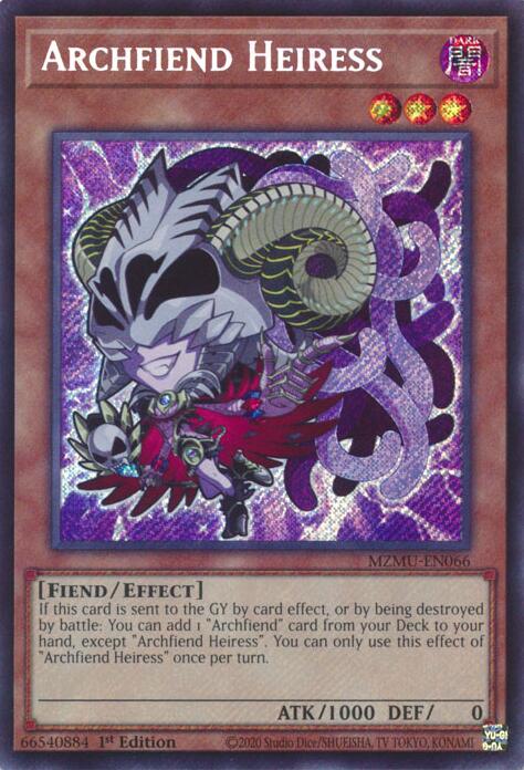 Archfiend Heiress [MZMU-EN066] Secret Rare Yu-Gi-Oh!