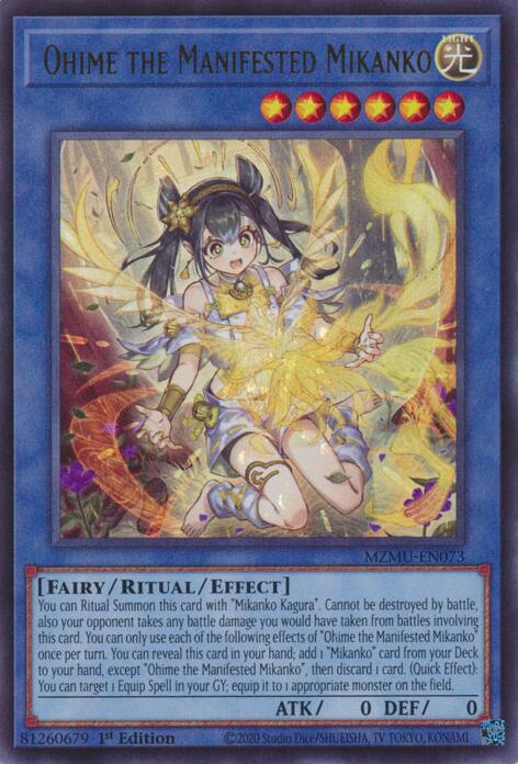 Ohime the Manifested Mikanko [MZMU-EN073] Ultra Rare Yu-Gi-Oh!